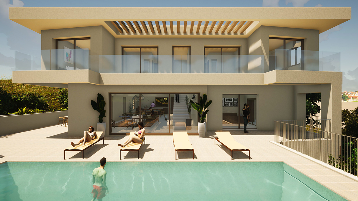 Atelier San Gregorio - Villa I3 - maison exterieure piscine